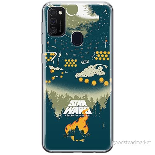 ERT GROUP mobiltelefonfodral för Samsung M21 originalt och officiellt licensierat Star Wars mönster 029 optimalt anpassad till formen på mobiltelefonen, fodral tillverkad av TPU plast 5903537838786