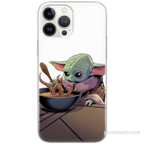 ERT GROUP mobiltelefonfodral för Apple Iphone 11 PRO MAX originalt och officiellt licensierat Star Wars mönster Baby Yoda 027 Vit anpassad till formen på mobiltelefonen, fodral tillverkad av TPU plast 5904805090233