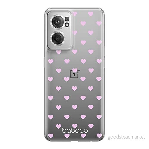 ERT GROUP mobiltelefonfodral för Oneplus NORD CE 2 originalt och officiellt licensierat Babaco mönster Hearts 001 optimalt anpassad till formen på mobiltelefonen, gedeeltelijk transparant 5905511285005