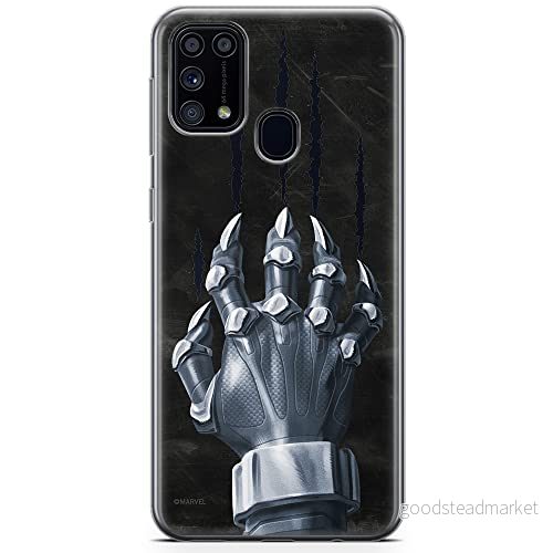 ERT GROUP mobiltelefonfodral för Samsung M31 originalt och officiellt licensierat Marvel mönster Black Panther 014 optimalt anpassad till formen på mobiltelefonen, fodral tillverkad av TPU plast 5904805477072