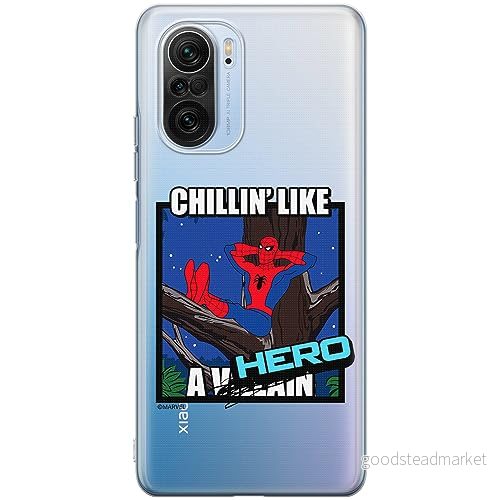 ERT GROUP mobiltelefonfodral för Xiaomi MI 11i/ REDMI K40/K40 PRO/POCO F3/ F3 PRO originalt och officiellt licensierat Marvel mönster Spider Man 033, gedeeltelijk transparant 5905795009120