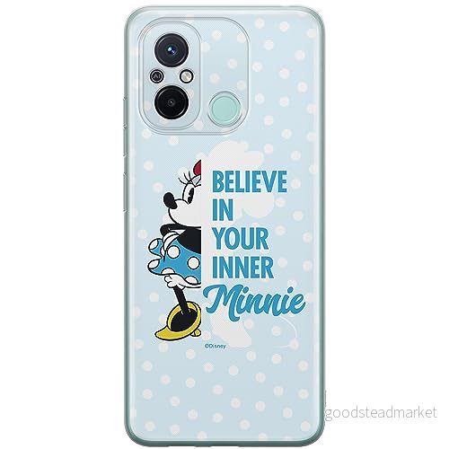 ERT GROUP mobiltelefonfodral för Xiaomi REDMI 12C/ 11A originalt och officiellt licensierat Disney mönster Minnie 047 anpassad till formen på mobiltelefonen, fodral tillverkad av TPU plast 5905511839109