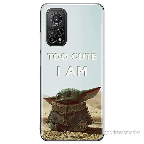 ERT GROUP mobiltelefonfodral för Xiaomi MI 10T 5G / PRO originalt och officiellt licensierat Star Wars mönster Baby Yoda 004, fodral tillverkad av TPU plast 5903040347034