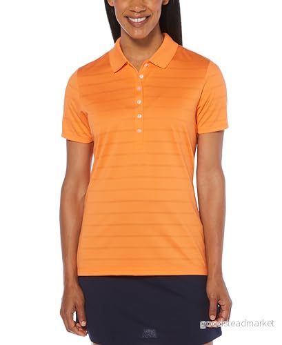Callaway Kvinnor Kortärmad Opti-Vent Öppen Nätpolo Svart S 733516739507
