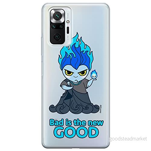 ERT GROUP mobiltelefonfodral för Xiaomi REDMI NOTE 10 PRO originalt och officiellt licensierat Disney mönster Hades 001 optimalt anpassad till formen på mobiltelefonen, gedeeltelijk transparant 5905131417466