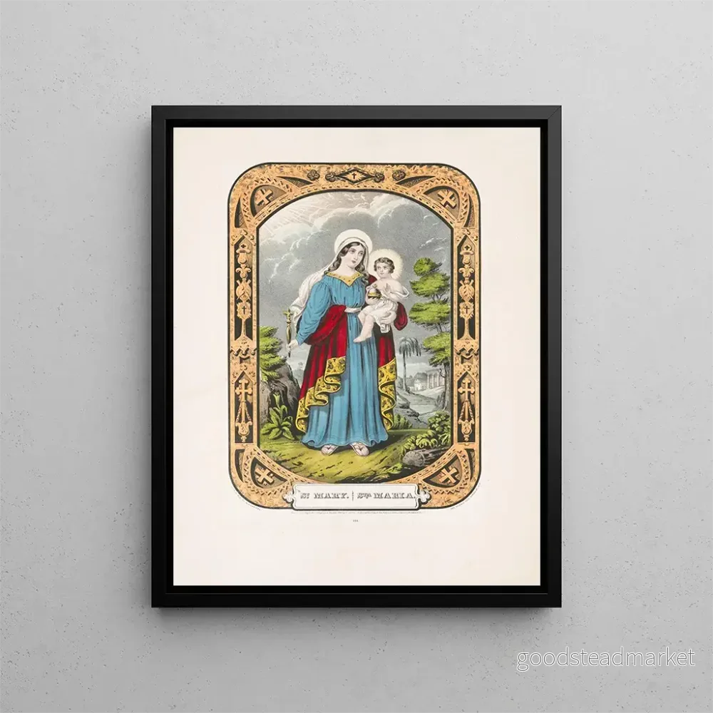 Målning Sainte Marie - Currier & Ives | Konsttryck