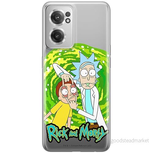 ERT GROUP mobiltelefonfodral för OnePlus NORD CE 2 originalt och officiellt licensierat Rick and Morty mönster & 007 anpassad till formen på mobiltelefonen, gedeeltelijk transparant 5905511295172