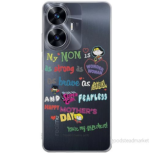 ERT GROUP mobiltelefonfodral för Realme C55 originalt och officiellt licensierat DC mönster Super Girls 004 optimalt anpassad till formen på mobiltelefonen, gedeeltelijk transparant 5905511875091