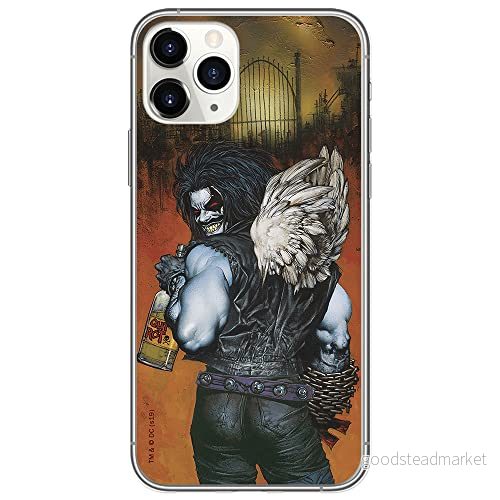 ERT GROUP mobiltelefonfodral för Apple Iphone 11 originalt och officiellt licensierat DC mönster Lobo 002 Vit optimalt anpassad till formen på mobiltelefonen, fodral tillverkad av TPU plast 5902980825749