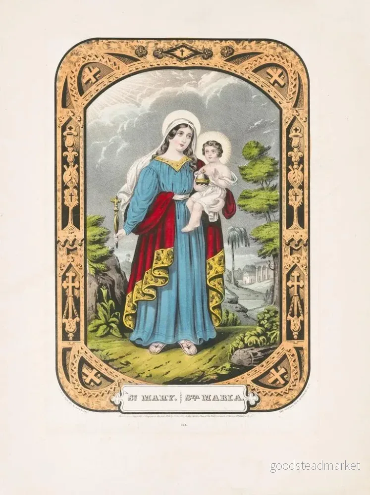 Målning Sainte Marie - Currier & Ives | Konsttryck - Bild 2