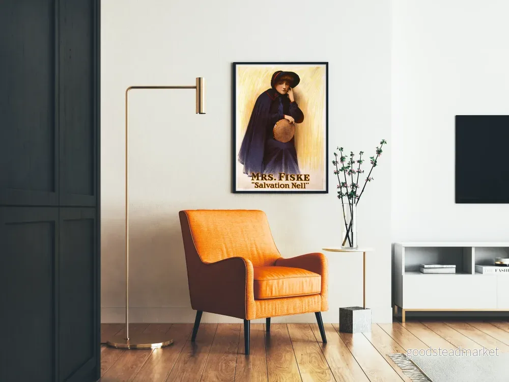Vintageposter Mrs. Fiske Salvation Nell för väggdekoration - Bild 2