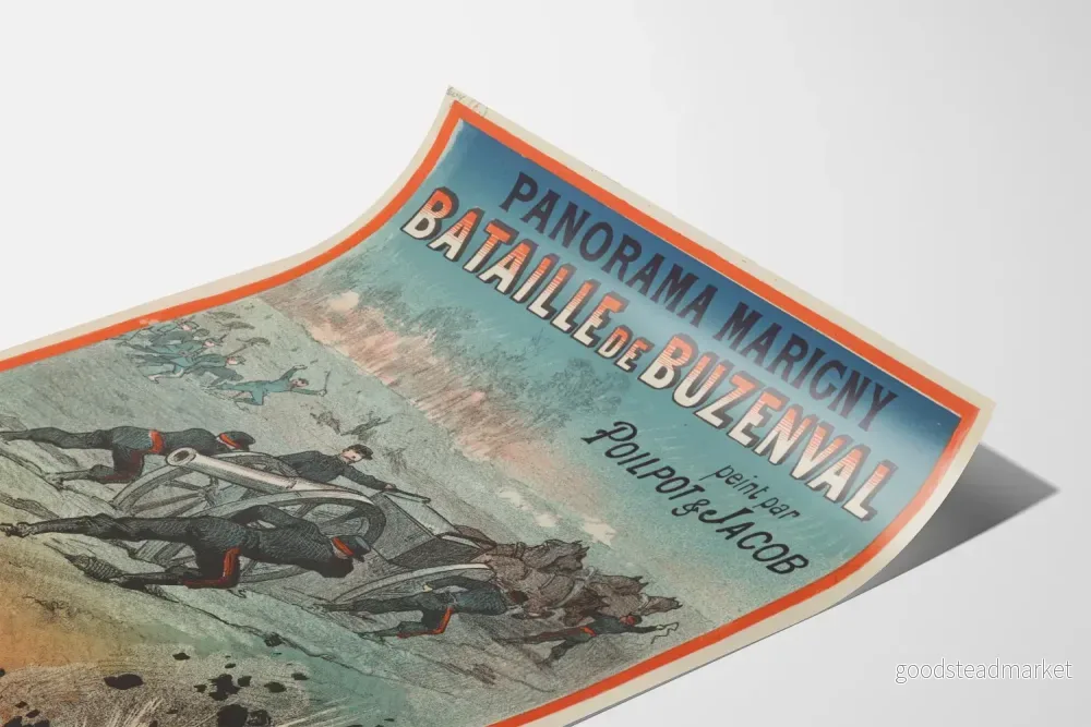 Vintageposter Panorama Marigny Bataille de Buzenval av Poilpot & Jacob - Bild 3