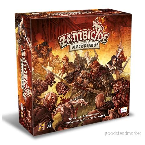 Asmodee Zombicide Black Plague italiensk 3558380033417