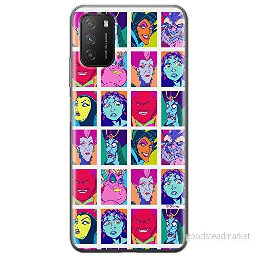 ERT GROUP mobiltelefonfodral för Xiaomi REDMI 9T originalt och officiellt licensierat Disney mönster Villains 002 optimalt anpassad till formen på mobiltelefonen, fodral tillverkad av TPU plast 5904805596391
