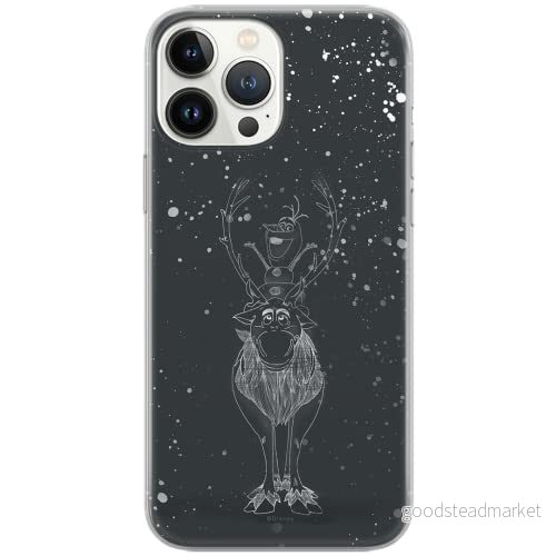 ERT GROUP mobiltelefonfodral för Samsung S10 PLUS originalt och officiellt licensierat Disney mönster Olaf and Sven 001 Vit anpassad till formen på mobiltelefonen, fodral tillverkad av TPU plast 5903040708866