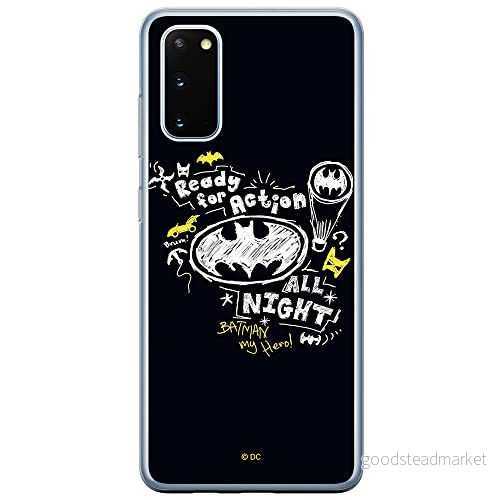ERT GROUP mobiltelefonfodral för Samsung S20 / S11E originalt och officiellt licensierat DC mönster Batman 014 Vit optimalt anpassad till formen på mobiltelefonen, fodral tillverkad av TPU plast 5903537539072