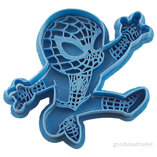 Cuticuter Spiderman Chibi superhjältar kakform, blå, 8 x 7 1,5 cm 8435534205782