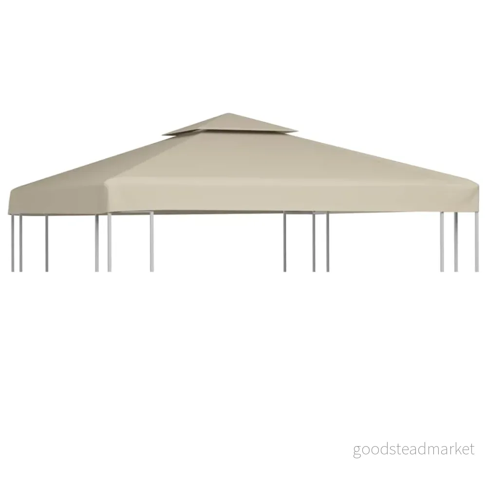 vidaXL Paviljongtak 310 g/m² 3 x m beige 8718475869979
