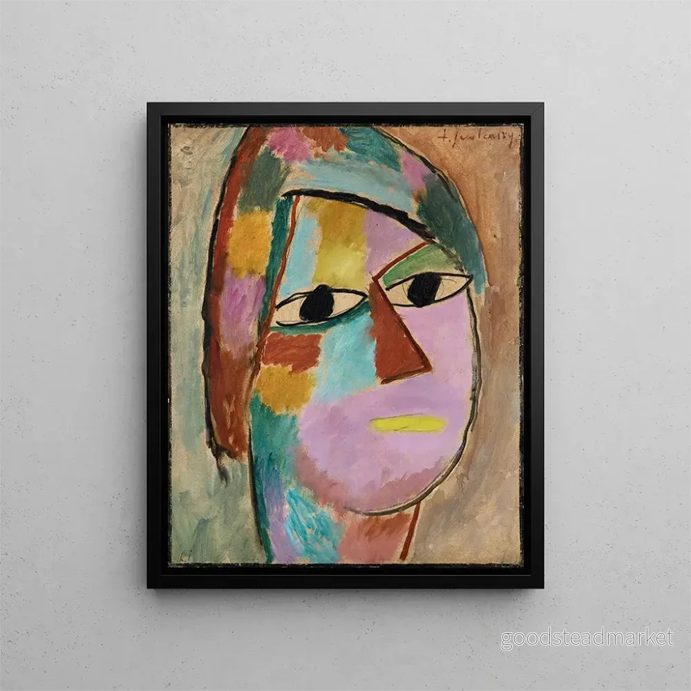 Målning Tête mystique – Alexej von Jawlensky | Konsttryck Målning Tête mystique – Alexej von Jawlensky | Konsttryck