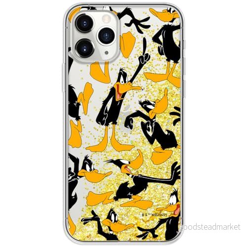 ERT GROUP mobiltelefonfodral för Apple Iphone 11 PRO MAX originalt och officiellt licensierat Looney Tunes mönster Duffy 002, med glitter overflow effekt 5905511662714