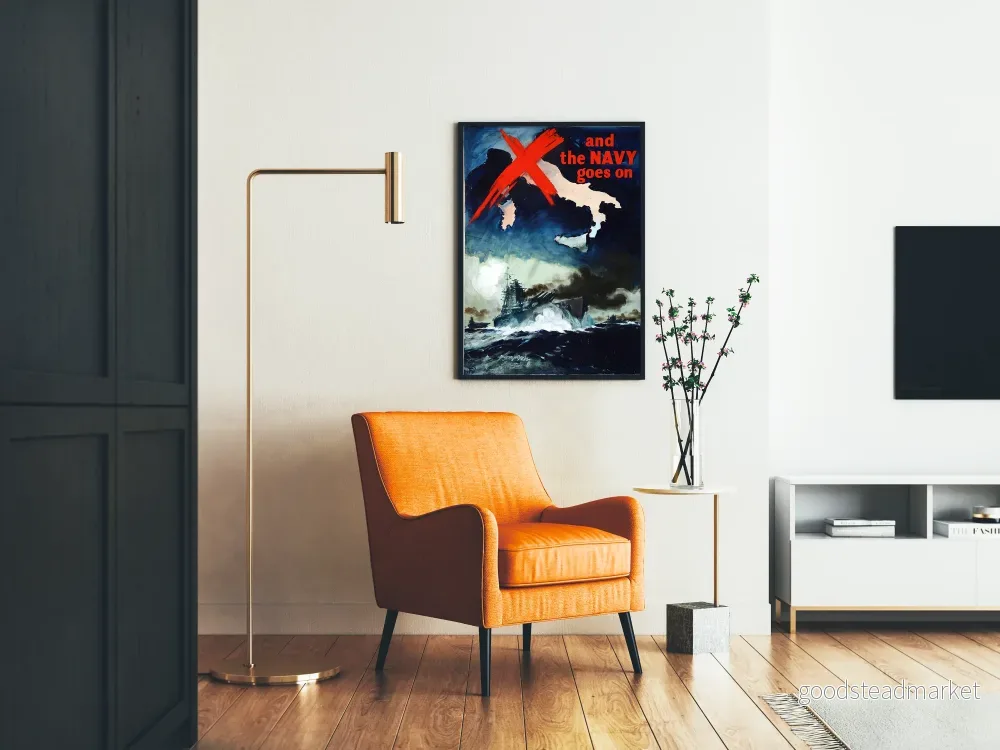 Marinmilitär dekorativ poster - Och marinen fortsätter - Bild 2