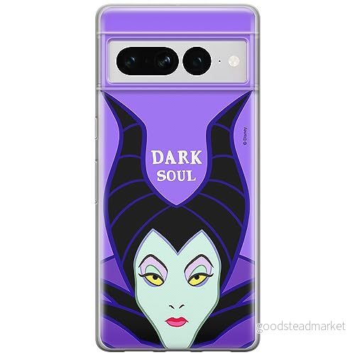 ERT GROUP mobiltelefonfodral för Google PIXEL 7 PRO originalt och officiellt licensierat Disney mönster Maleficent 001 optimalt anpassad till formen på mobiltelefonen, fodral tillverkad av TPU plast 5905795161484