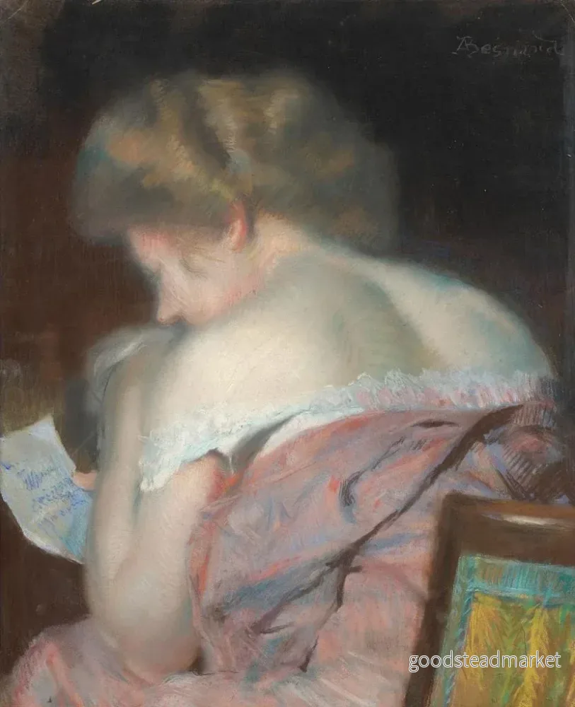 Målning La Lettre - Albert Besnard | Konsttryck - Bild 2