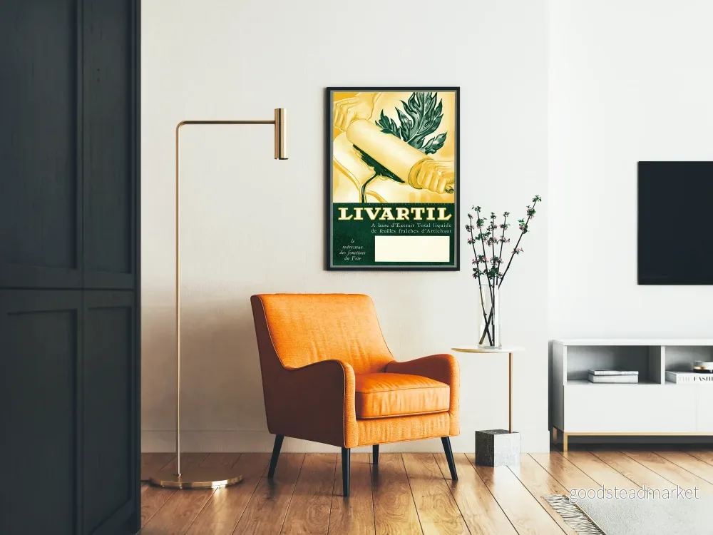 Vintageposter Livartil Artichoke-extrakt Väggdekoration - Bild 2