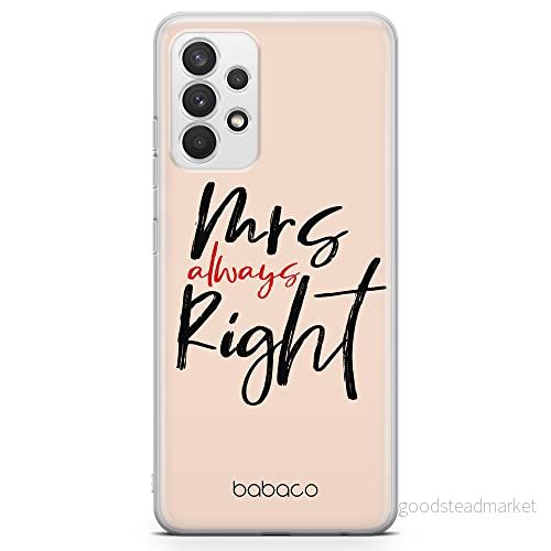ERT GROUP mobiltelefonfodral för Samsung A32 4G LTE originalt och officiellt licensierat Babaco mönster Mrs Right 001 optimalt anpassad till formen på mobiltelefonen, fodral tillverkad av TPU plast 5904805049842