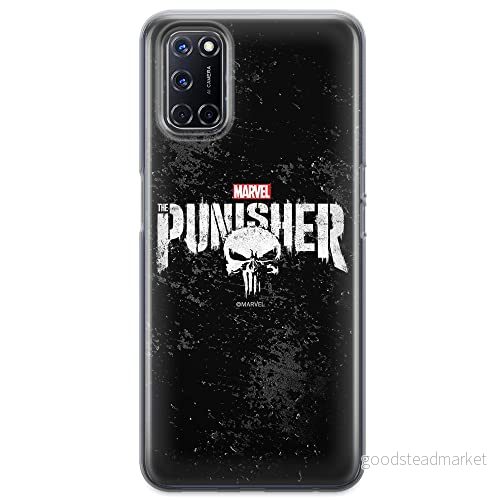 ERT GROUP mobiltelefonfodral för Oppo A92/ A72/ A52 originalt och officiellt licensierat Marvel mönster Punisher 003 optimalt anpassad till formen på mobiltelefonen, fodral tillverkad av TPU plast 5903040201930