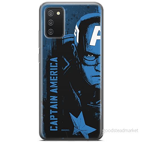 ERT GROUP mobiltelefonfodral för Samsung A02S originalt och officiellt licensierat Marvel mönster Captain America 010 optimalt anpassad till formen på mobiltelefonen, fodral tillverkad av TPU plast 5903040235409