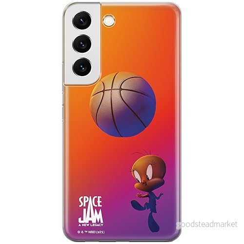 ERT GROUP mobiltelefonfodral för Samsung S22 originalt och officiellt licensierat Looney Tunes mönster Space Jam 014 optimalt anpassad till formen på mobiltelefonen, fodral tillverkad av TPU plast 5905511046033