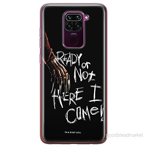 ERT GROUP mobiltelefonfodral för Xiaomi REDMI NOTE 9 originalt och officiellt licensierat Horror mönster Nightmare of Elm Street 001, fodral tillverkad av TPU plast 5905511070175