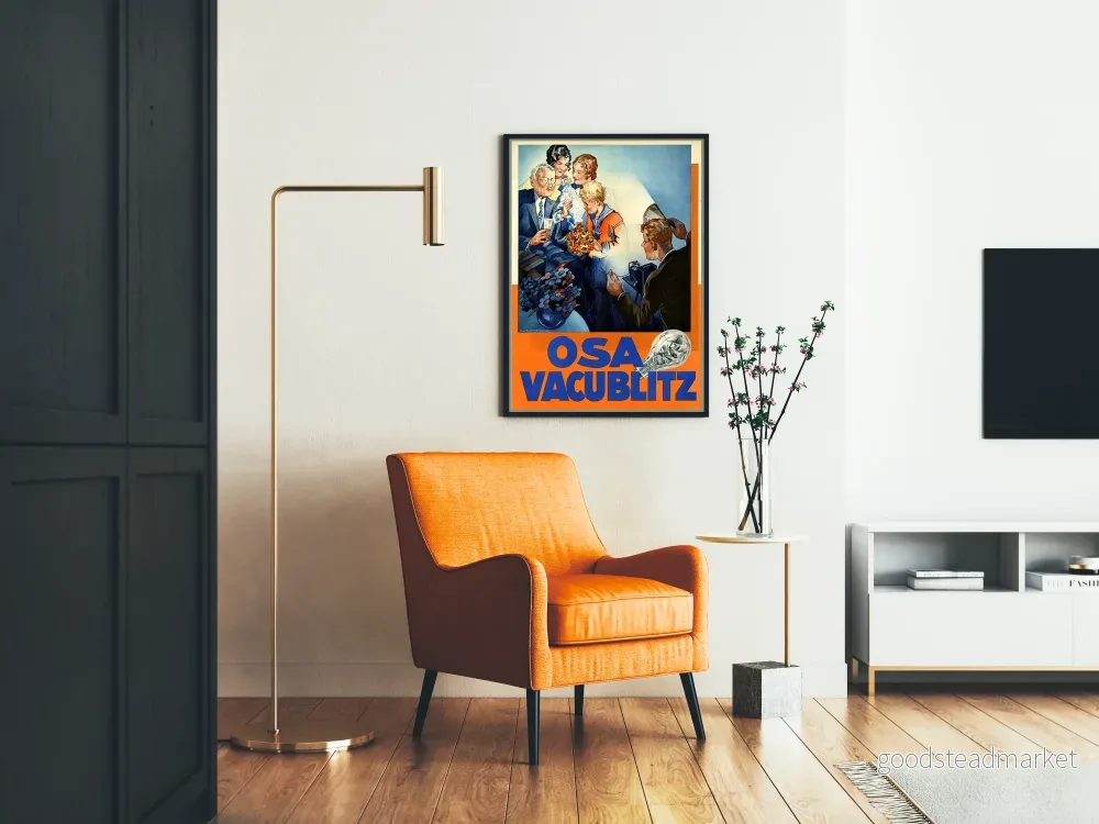 Vintage reklamposter OSA Vacublitz - Retro väggdekoration - Bild 2