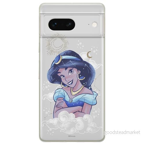 ERT GROUP mobiltelefonfodral för Google PIXEL 7 originalt och officiellt licensierat Disney mönster Jasmine 005 optimalt anpassad till formen på mobiltelefonen, fodral tillverkad av TPU plast 5905795139520