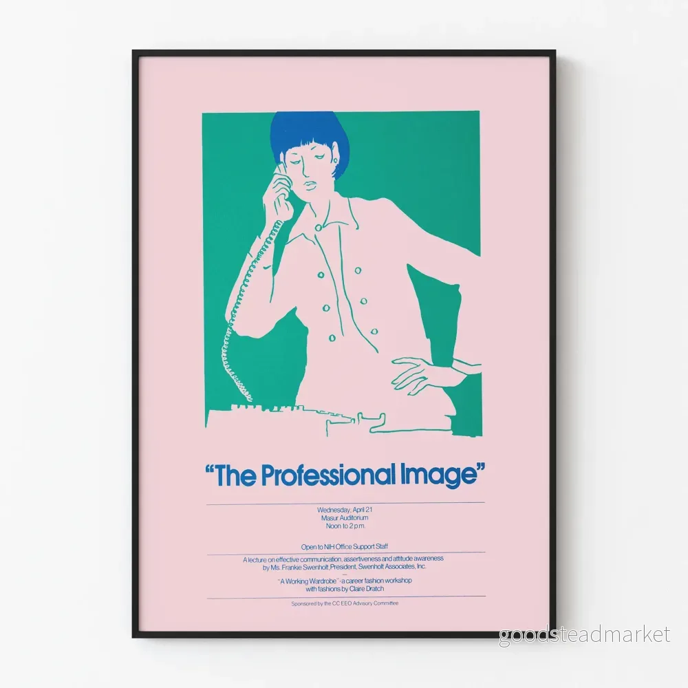 Vintageposter The Professional Image för modern väggdekoration