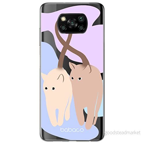ERT GROUP mobiltelefonfodral för Xiaomi POCOPHONE X3 originalt och officiellt licensierat Babaco mönster Cats 013 optimalt anpassad till formen på mobiltelefonen, gedeeltelijk transparant 5905131088383