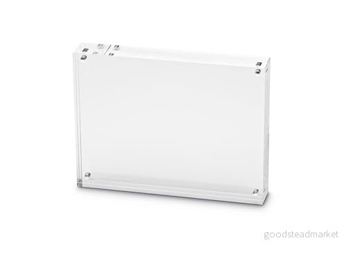 Maul Bildram Maulstyle Av Akryl 15 x 11,5 2,4 cm, Dubbelsidig Fotoram i Stående Eller Liggande Format För Foton, Kollage Och Bilder, Bred Ram Fast Stativ, Transpartent 4002390042659