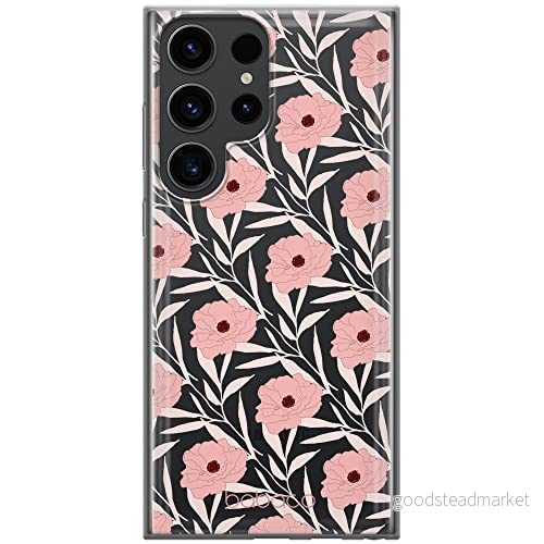 ERT GROUP mobiltelefonfodral för Samsung S23 ULTRA originalt och officiellt licensierat Babaco mönster Flowers 017 optimalt anpassad till formen på mobiltelefonen, gedeeltelijk transparant 5905511468064