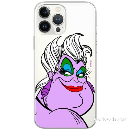ERT GROUP mobiltelefonfodral för Xiaomi REDMI NOTE 10 PRO originalt och officiellt licensierat Disney mönster Ursula 001 optimalt anpassad till formen på mobiltelefonen, gedeeltelijk transparant 5903932813951