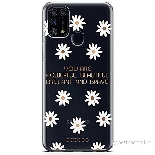 ERT GROUP mobiltelefonfodral för Samsung M31 originalt och officiellt licensierat Babaco mönster Positive vibes 003 optimalt anpassad till formen på mobiltelefonen, gedeeltelijk transparant 5903932969429