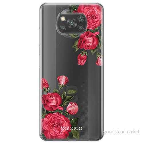 ERT GROUP mobiltelefonfodral för Xiaomi POCOPHONE X3 originalt och officiellt licensierat Babaco mönster Flowers 007 optimalt anpassad till formen på mobiltelefonen, gedeeltelijk transparant 5903537123769