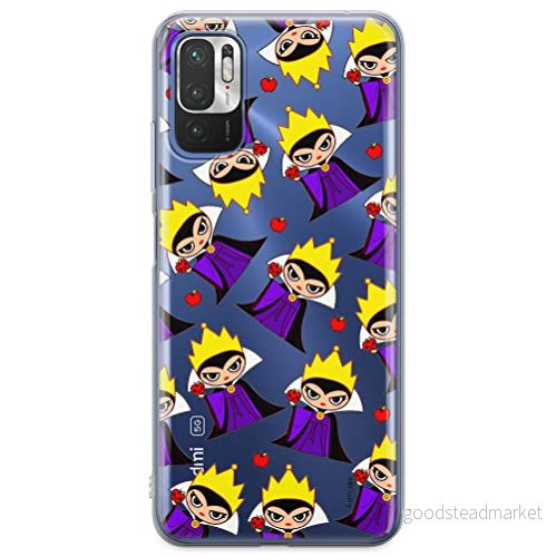 ERT GROUP mobiltelefonfodral för Xiaomi REDMI NOTE 10 5G / POCO M3 PRO originalt och officiellt licensierat Disney mönster The Evil Queen 003, gedeeltelijk transparant 5905131470850