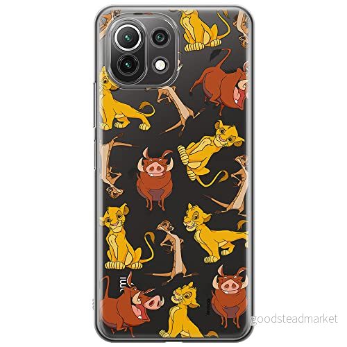 ERT GROUP mobiltelefonfodral för Xiaomi 11 LITE 4G/5G originalt och officiellt licensierat Disney mönster Simba & Friends 010, gedeeltelijk transparant 5905131792518