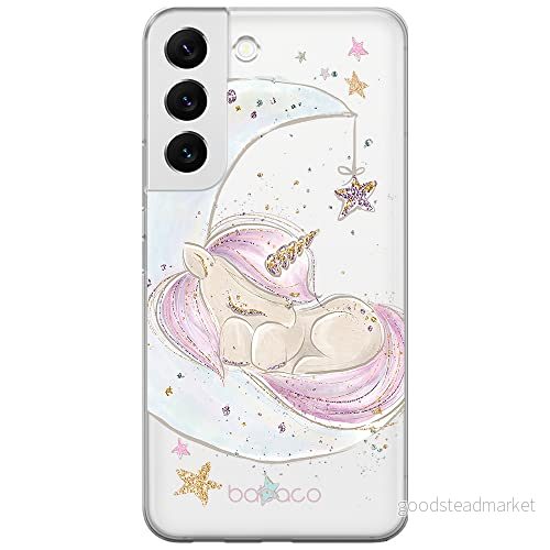 ERT GROUP mobiltelefonfodral för Samsung S22 originalt och officiellt licensierat Babaco mönster Unicorn 003 optimalt anpassad till formen på mobiltelefonen, gedeeltelijk transparant 5904805304088