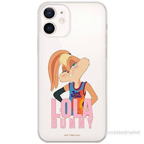 ERT GROUP mobiltelefonfodral för Iphone 12/12 PRO originalt och officiellt licensierat Looney Tunes mönster Space Jam 021 optimalt anpassad till formen på mobiltelefonen, gedeeltelijk transparant 5905511053864