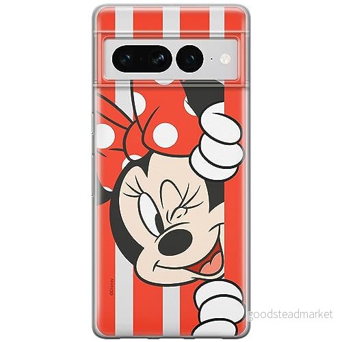 ERT GROUP mobiltelefonfodral för Google PIXEL 7 PRO originalt och officiellt licensierat Disney mönster Minnie 059 optimalt anpassad till formen på mobiltelefonen, gedeeltelijk transparant 5905795163204