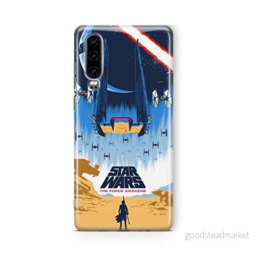 ERT GROUP mobiltelefonfodral för Huawei P30 originalt och officiellt licensierat Star Wars mönster 034 Vit optimalt anpassad till formen på mobiltelefonen, fodral tillverkad av TPU plast 5903537337951