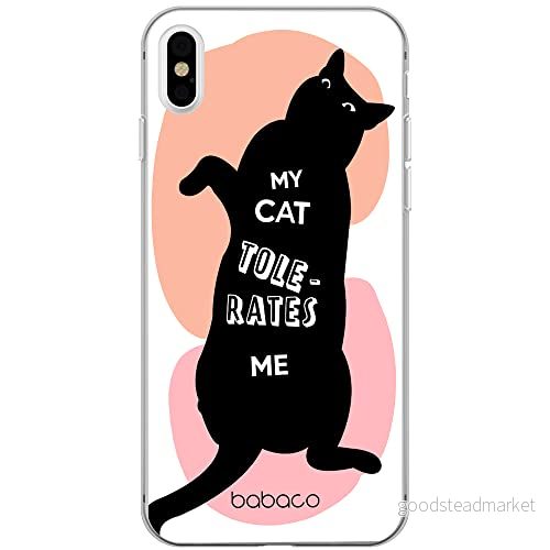 ERT GROUP mobiltelefonfodral för Iphone XS Max originalt och officiellt licensierat Babaco mönster Cats 003 optimalt anpassad till formen på mobiltelefonen, fodral tillverkad av TPU plast 5905131062864