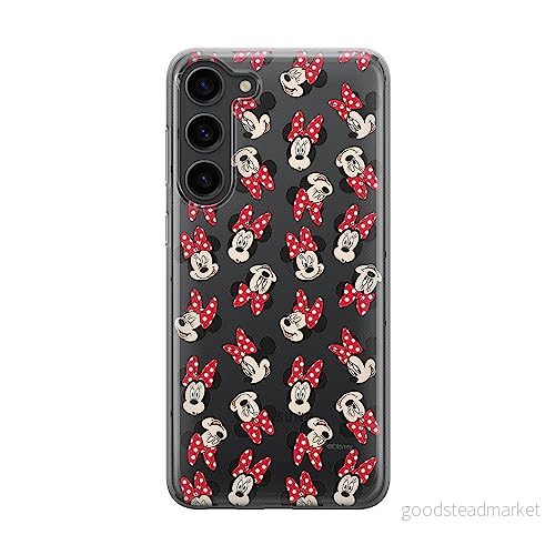 ERT GROUP mobiltelefonfodral för Samsung S23 PLUS originalt och officiellt licensierat Disney mönster Minnie 001 optimalt anpassad till formen på mobiltelefonen, gedeeltelijk transparant 5905511446239